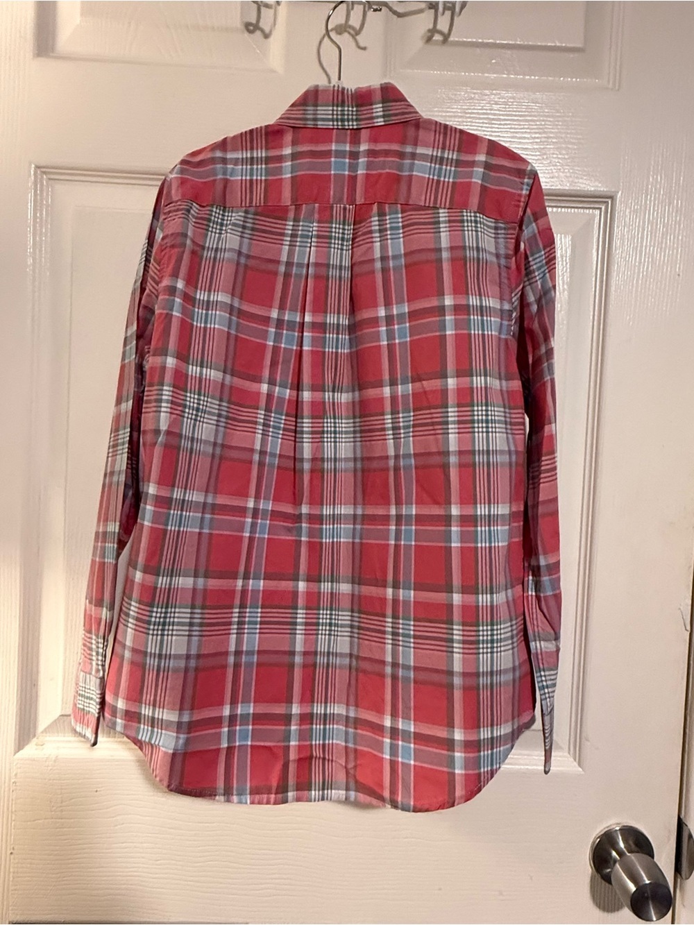 Ralph Lauren Red Plaid Button-Down kids Shirt size 10-12 #theclassy - Picture 4 of 5